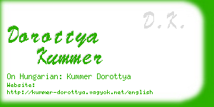 dorottya kummer business card